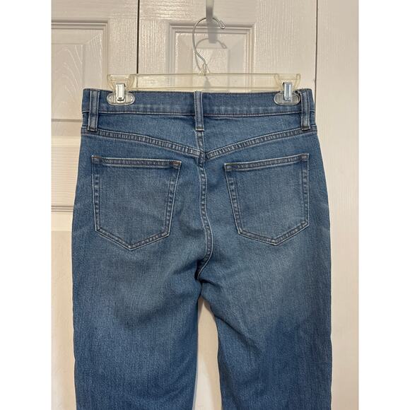 J Crew Billie Demi Boot Crop Raw Hem Button Fly Jeans Size 27/4 - Picture 5 of 9
